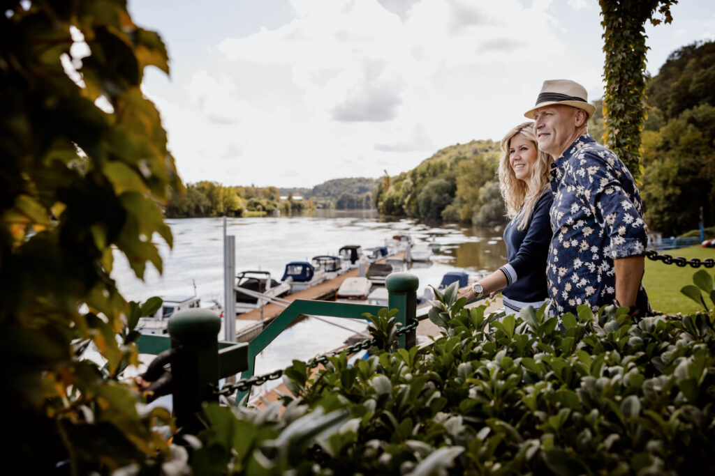 výhled na řeku restaurace Marina Vltava Nelahozeves